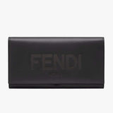 CONTINENTAL Black Leather Wallet