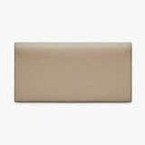 CONTINENTAL WITH CHAIN Beige Leather Wallet