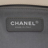Chanel Old Medium Boy Bag Cream White Chevron