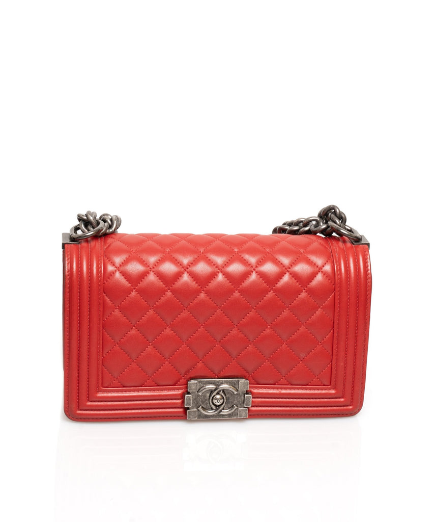 Chanel Red New Medium Boy Bag - ADL1302
