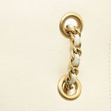 CHANEL Lambskin Chevron Quilted Envelope Flap White