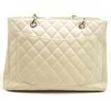 Chanel Caviar Tote Chain Tote White GST