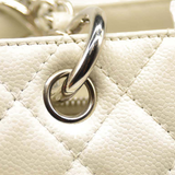 Chanel Caviar Tote Chain Tote White GST