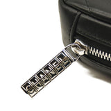 CHANEL Caviar Quilted Small Curvy Pouch Cosmetic Case Black
