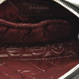 CHANEL Caviar Quilted Small Curvy Pouch Cosmetic Case Black