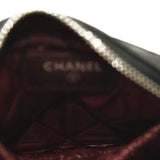 CHANEL Caviar Quilted Small Curvy Pouch Cosmetic Case Black
