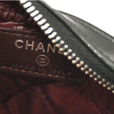 CHANEL Caviar Quilted Small Curvy Pouch Cosmetic Case Black