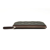 CHANEL Lambskin Quilted Small Cosmetic Case Black