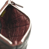 CHANEL Lambskin Quilted Small Cosmetic Case Black