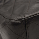 Chanel Lambskin Quilted XL Jumbo Single Flap Black Shoulder Bag