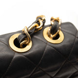 Chanel Lambskin Quilted XL Jumbo Single Flap Black Shoulder Bag