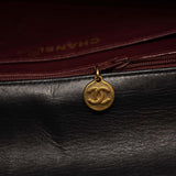 Chanel Lambskin Quilted XL Jumbo Single Flap Black Shoulder Bag