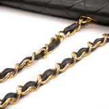 Chanel Lambskin Quilted XL Jumbo Single Flap Black Shoulder Bag