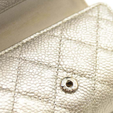 CHANEL Metallic Caviar Quilted 6 Key Holder