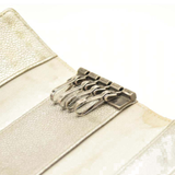 CHANEL Metallic Caviar Quilted 6 Key Holder