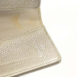 CHANEL Metallic Caviar Quilted 6 Key Holder