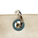 CHANEL Caviar Quilted Grand Shopping Tote GST White