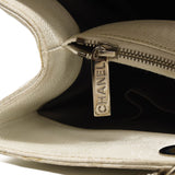 CHANEL Caviar Quilted Grand Shopping Tote GST White