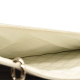CHANEL Caviar Quilted Grand Shopping Tote GST White