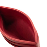 Chanel Lambskin Quilted Card Holder Red