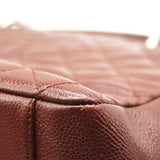 CHANEL Caviar Quilted Grand Shopping Tote GST Burgundy