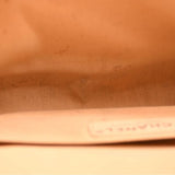 CHANEL Calfskin Chevron Quilted Medium Braided Boy Flap Beige