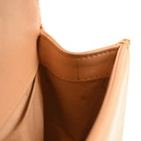 CHANEL Calfskin Chevron Quilted Medium Braided Boy Flap Beige