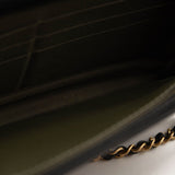 Chanel Caviar Quilted Boy Wallet On Chain WOC Black