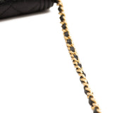 Chanel Caviar Quilted Boy Wallet On Chain WOC Black