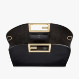 FENDI WAY MEDIUM Black Leather Bag