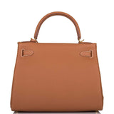 Hermes Gold Togo Retourne Kelly 28cm Gold Hardware
