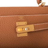 Hermes Gold Togo Retourne Kelly 28cm Gold Hardware
