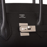 Hermes Birkin 35 Black Epsom Palladium Hardware