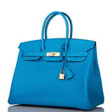Hermes Bleu Frida Epsom Birkin 35cm Gold Hardware