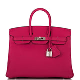 Hermes Birkin 25 Rose Mexico Togo Palladium Hardware