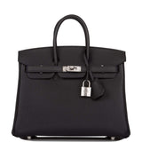 Hermes Black Togo Birkin 25cm Palladium Hardware