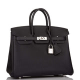 Hermes Black Togo Birkin 25cm Palladium Hardware