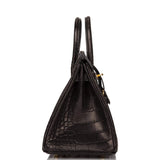 Hermes Black Matte Alligator Birkin 25cm Gold Hardware