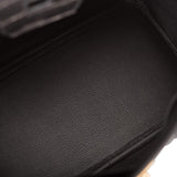 Hermes Black Matte Alligator Birkin 25cm Gold Hardware