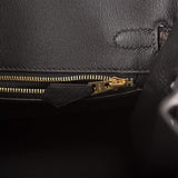 Hermes Black Matte Alligator Birkin 25cm Gold Hardware