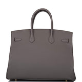 Hermes Birkin 35 Etain Togo Gold Hardware