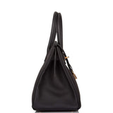 Hermes Black Togo Birkin 30cm Rose Gold Hardware