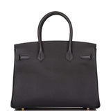 Hermes Birkin 30 Black Epsom Gold Hardware