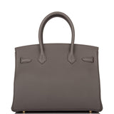 Hermes Etain Togo Birkin 30cm Gold Hardware