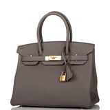 Hermes Etain Togo Birkin 30cm Gold Hardware