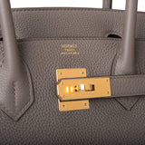 Hermes Etain Togo Birkin 30cm Gold Hardware