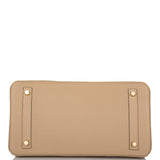 Hermes Trench Clemence Birkin 30cm Gold Hardware