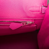 Hermes Birkin 25 Rose Scheherazade Matte Alligator Palladium Hardware
