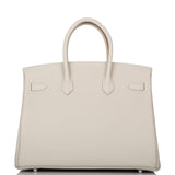 Hermes Gris Perle Togo Birkin 35cm Palladium Hardware