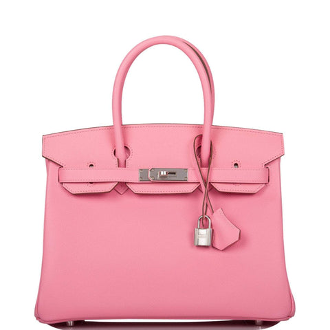 Hermes Rose Confetti Epsom Birkin 30cm Palladium Hardware